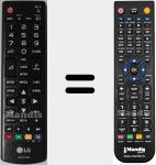 Télécommande pour remplacer AKB73715686