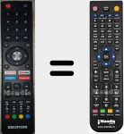Télécommande pour remplacer NK43G6SGFHD