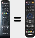 Télécommande pour remplacer ND40S3000