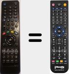 Télécommande pour remplacer Nordmende (VST-DTV)