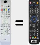 Replacement remote control for RC4800 (23184528)