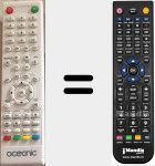 Replacement remote control for OCEALED2419W7