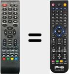 T&eacute;l&eacute;commande pour remplacer QXT37DD