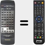 Replacement remote control for RAK-CH740WH
