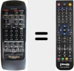 Replacement remote control for RAK-SU180WH