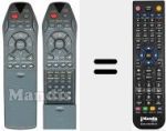T&eacute;l&eacute;commande pour remplacer RC2550