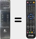 Replacement remote control for REMCON1571