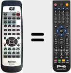 Télécommande pour remplacer SE-R0036 (79078047)