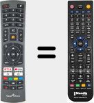 Replacement remote control for SMT32F1SLN83U