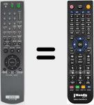Télécommande pour remplacer RMT-D152A (147772311)