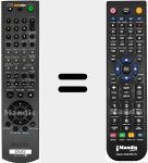 T&eacute;l&eacute;commande pour remplacer RMT-D171A (147884311)