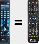 Replacement remote control for LOVE WE 1T