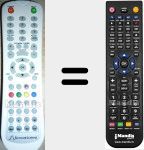Replacement remote control for LT236-147DWU