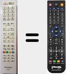 Replacement remote control for RC4847 White (23100154)