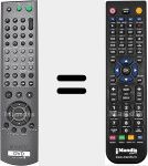 T&eacute;l&eacute;commande pour remplacer RMT-D146P (147721211)