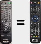 Télécommande pour remplacer RMT-V223 (147556311)