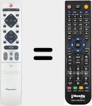 Télécommande pour remplacer XXD3076