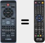 Replacement remote control for DVD-16 (AAX83650)