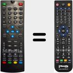 Replacement remote control for DVB400
