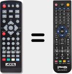 Replacement remote control for RT0407HD
