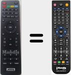 Replacement remote control for RT0401HD