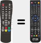 Replacement remote control for TDT120