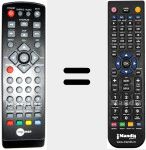 Replacement remote control for REMCON888