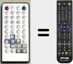 Télécommande pour remplacer DVP1000