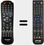 Replacement remote control for DV 368 HDMI