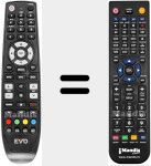 Replacement remote control for Enfinity