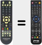 Replacement remote control for RCU-500 V.2