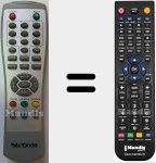 Replacement remote control for MX002