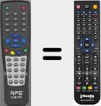 Replacement remote control for NPG004