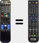 Replacement remote control for ODE713HD
