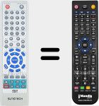 Replacement remote control for REMCON1068
