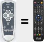 Replacement remote control for REMCON2008