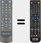 Replacement remote control for REMCON2112