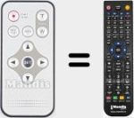 Replacement remote control for REMCON2202