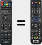 Replacement remote control for RS0762HD