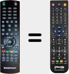 Replacement remote control for DT83HD