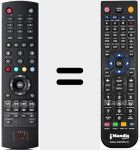 Replacement remote control for TT-MICRO S 835 HD+