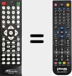 T&eacute;l&eacute;commande pour remplacer KDV101