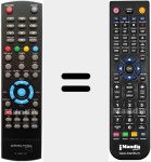 T&eacute;l&eacute;commande pour remplacer digital  PK1870