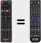Replacement remote control for HD-202XT2
