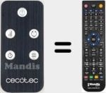 Replacement remote control for REMCON2132