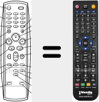 Replacement remote control for VCR-601