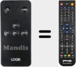 Replacement remote control for LOG105000427