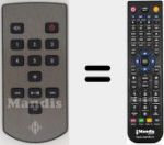 Télécommande pour remplacer 30701023000AS