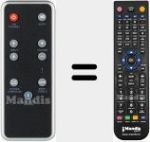 Replacement remote control for DM75