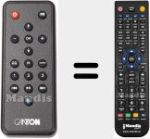 Replacement remote control for SMART REMOTE CONTROL